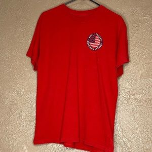 Mens Lg short sleeve T-Shirt. Reel Legends. Red